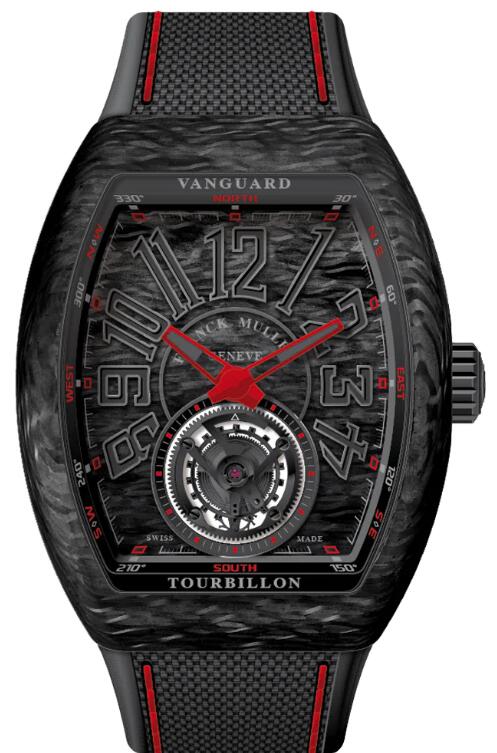 Buy Franck Muller Vanguard Tourbillon Carbon - Red Replica Watch for sale Cheap Price V 45 T CARBON (ER) (CAR. NR NR) - Click Image to Close